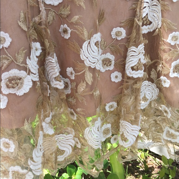 Embroidered Fit & Flare Slip Dress - Picture 4 of 5